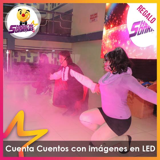 Cuenta cuentos con imágenes en LED